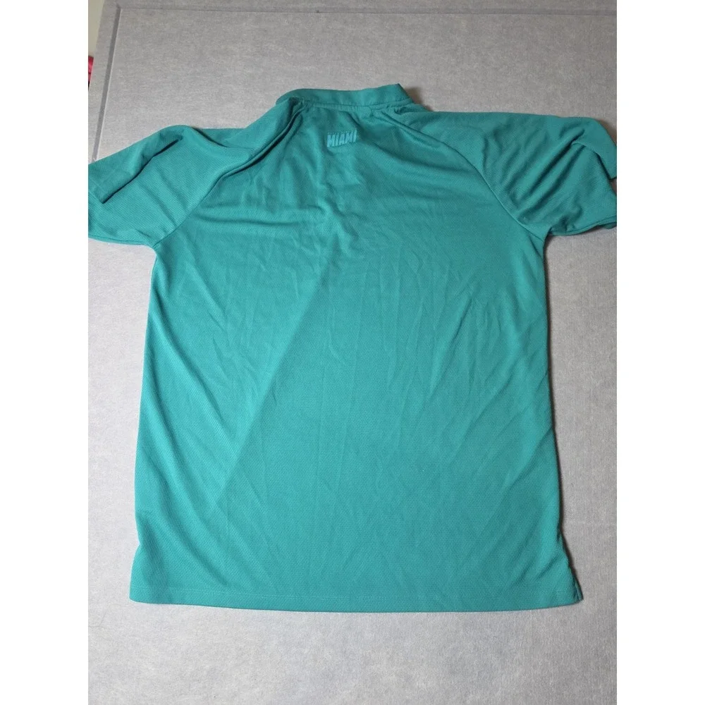 NFL Super Bowl LIV Men's Miami Short Sleeve Polo Shirt size XL Turquoise